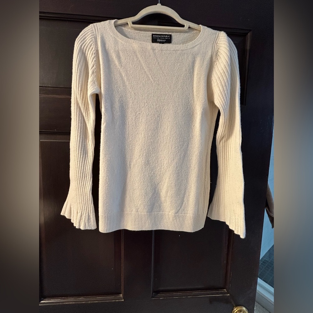 Banana Republic bell sleeve special edition wool
Cream Sweater